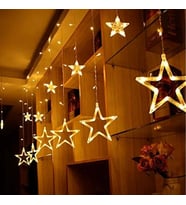 LED Perde 3 m 120 LED'li Yıldız Modeli