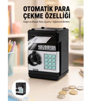 Para Kasası Görünümlü Elektronik Şifreli Kumbara