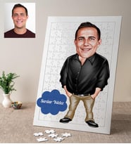 Karikatür Erkek Kişiye Özel Puzzle