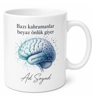 Beyin Cerrahı Hediyesi Özel Tasarım Baskılı Porselen Kupa Bardak Hediye