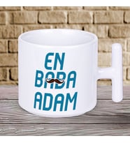 En Baba Adam Yazılı Babalar Gününe Özel T Kupa Bardak