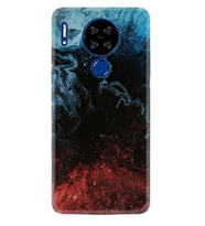 Reeder P13 Blue Max Lite Kılıf Desenli Silikon Red Blue Black Abstact