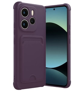 Note 14 4G Kelvin Kartvizitli Silikon - Derin Mor