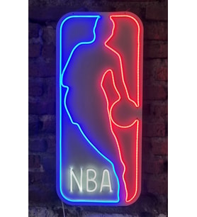 nba neon led duvar aydınlatması (Beyaz)