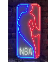 nba neon led duvar aydınlatması (Beyaz)