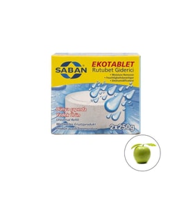 Nem Alıcı Rutubet Giderici Yedek Tablet 2 x 250 Gram Yeşil Elma