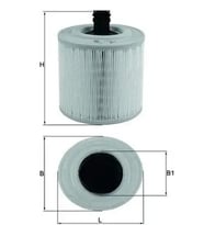 MAHLE LX301514 Hava Filtresi 13367308