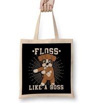 Boxer Dog Floss Like A Boss Bez Çanta Uzun Saplı