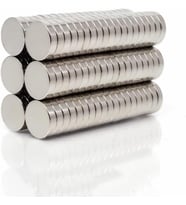 Adet 12x3 mm Yuvarlak Güçlü Neodyum Mıknatıs (Çap 12 mm Kalınlık 3 mm)