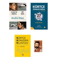 Arafta Düet - Selahattin Demirtaş - Kürtçe Konuşma Kılavuzu - Kürtçe Öğreniyorum - Not Defter Seti (Beyaz)