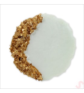 Epoksi Taşlı 6,50 cm Magnet, Altın - 1 Adet