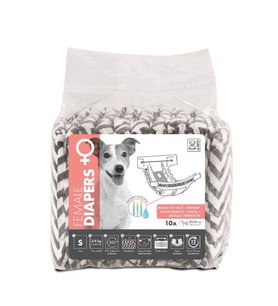 M-PETS DIAPERS DİŞİ KÖPEKLER İÇİN KÜLOT (S) 10LU