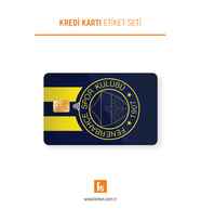 Fenerbahçe Tasarımlı Kredi Kartı Sticker Kaplama