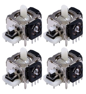 4 ADET XBOX 360 Analog Motor Joystick XBOX 360 Kol Tamiri İçin Yedek Parça (Gri)