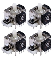 4 ADET XBOX 360 Analog Motor Joystick XBOX 360 Kol Tamiri İçin Yedek Parça (Gri)
