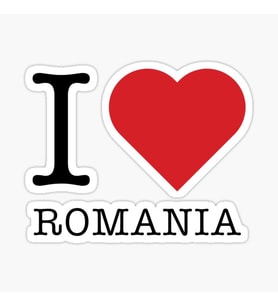 I love Romania Romanya Sticker 19CM Araba Etiket Yapıştırma
