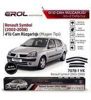 Renault Symbol (2002-2008) 4'lü Mugen Cam Rüzgarlığı