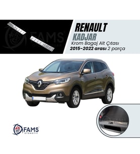 RENAULT KADJAR 2015-2022 Arası Bagaj İç Eşik Koruma 2 Prç. P.Çelik PARLAK