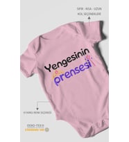 Yengesinin Prensesi Kısa Kollu Bebek Body %100 Pamuk