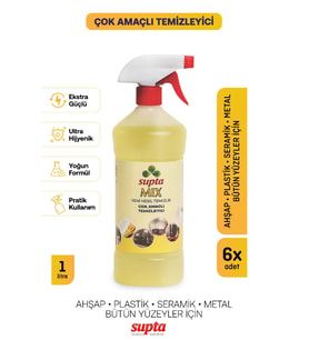 Supta Mix Çok Amaçlı Temizlik Maddesi 1 LT 6 Adet