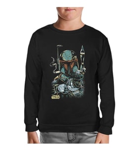 Star Wars - Gun Siyah Çocuk Sweatshirt
