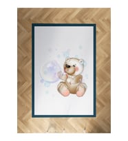 MEKTA HOME BEBEK VE ÇOCUK ODASI Balon Çıkaran Ayıcık Desenli Halı