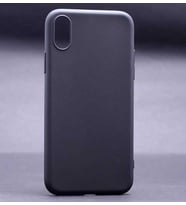 Apple iPhone XS 5.8 Kılıf Lüks Kamera Korumalı Silikon (Siyah)