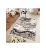 Rovigo Home Dijital Baskı Yıkanabilir Kaymaz Taban Salon Halısı RVG0411 (Kahverengi)