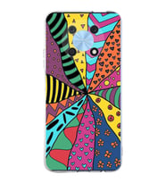 PrintiFy Huawei Nova Y90 ile Uyumlu 1mm Slim Fit Retro Renkler 4 Baskılı Şeffaf  Kılıf