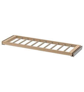 Sürgülü Pantolon Askısı, Ağartılmış Meşe Görünümlü, 100x35 cm