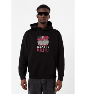 Dragon Ball Z Anime Master Roshi Ho!! Siyah Erkek 3ip Kapşonlu Sweatshirt