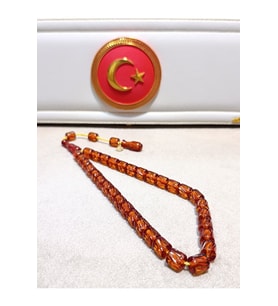 ATEŞ KEHRİBAR TESBİH USTA YAPIMI