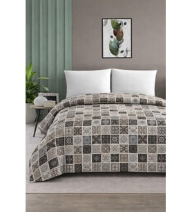 Çift Kişilik Pike Yatak Örtüsü%100 Pamuk 220x230 Fayans