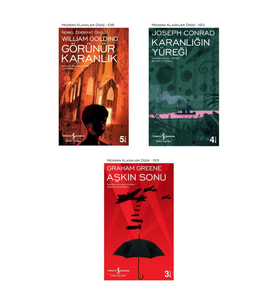 Görünür Karanlık + Karanlığın Yüreği + Aşkın Sonu- 3 Kitap Set - Iş Bankası Özel Set Görünür Karanlı