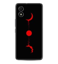 TCL 303 Kılıf Silikon Desen Özel Seri Red Moon 1710