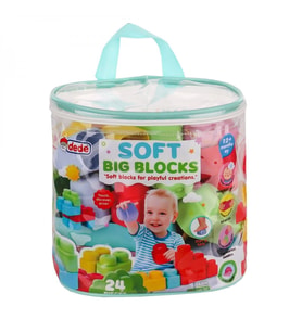 04008 Yumuşak Big Bloklar Çanta 24 Parça -Fentoys