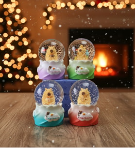 Mini Işıklı Capybara Kar Küresi