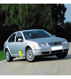 VW Bora 1999-2005 Sağ Ön Kapı Çıtası Boyanır Tip 1J4853516G