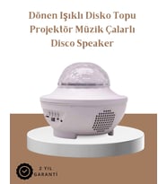 Müzik Ritimli Işık Değişimi & Dönen Dalga Efekti - Galaxy Projektör