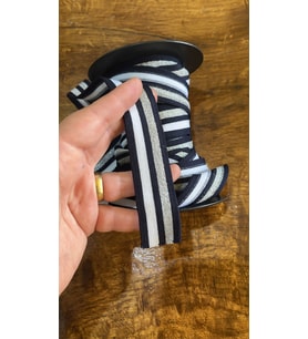 LACİVET BEYAZ ŞERİT LASTİKLİ ŞERİT DİKİŞ AKSESUARI EN 3 CM (1 METRE)