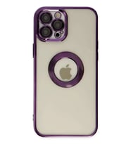 iPhone 12 Pro Kılıf Slot Silikon - Mor