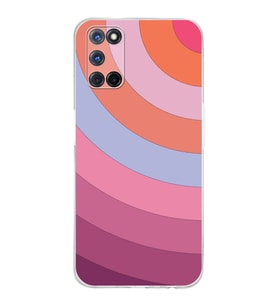 PrintiFy Oppo A92 Uyumlu Kamera Korumalı Renk Cümbüşü F Tasarımlı Şeffaf Silikon Kılıf