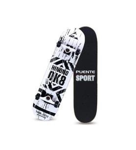Kemik Teker Kaykay Semi-PRO 8 Katman Yüzey Zımparalı Kaymaz Skateboard 80 cm