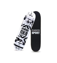 Kemik Teker Kaykay Semi-PRO 8 Katman Yüzey Zımparalı Kaymaz Skateboard 80 cm