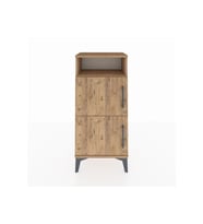 Arges Komodin Tek Raflı 2 Kapaklı 44x30x96 Çam-Çam