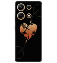 Infınix Note 30 Kılıf Silikon Desen Özel Seri Plane Heart 1721