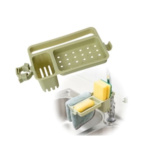 Musluğa Takılan Sünger Havlu Askılı Sabun Hazneli mutfak Banyo Lavabo Düzenleyici Organizer (5343)