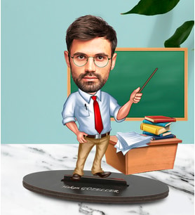 Kişiye Özel Öğretmen Tasarımlı Biblo