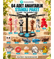 64 Adet Karışık Toptan Anahtarlık Paketi 6