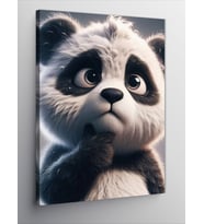 Kanvas Tablo Düşünceli Panda